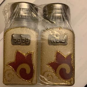 Judaica Salt and Pepper Shaker Set